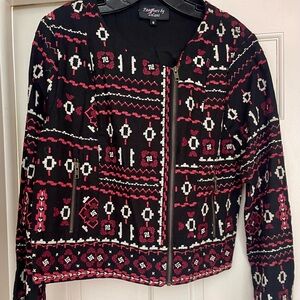 Gorgeous pink and black coat